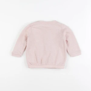 Vertbaudet - sweat rose - 9 mois