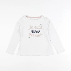 Vertbaudet - tee-shirt blanc - 6 ans