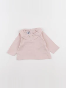 Petit Bateau - tee-shirt rose - 3 mois