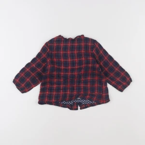IKKS - blouse bleu, rouge, argent - 12 mois