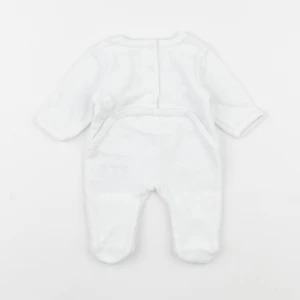 Vertbaudet - pyjama velours blanc - 0 mois