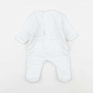 Vertbaudet - pyjama velours blanc - 0 mois