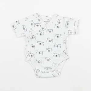 Vertbaudet - body blanc, bleu - 0 mois