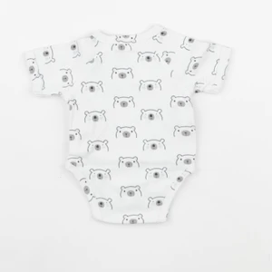 Vertbaudet - body blanc, bleu - 0 mois