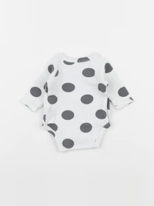 Vertbaudet - body blanc, gris - 0 mois
