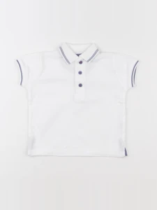 Acanthe - polo blanc - 12 mois