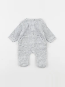 Vertbaudet - pyjama velours gris - 0 mois