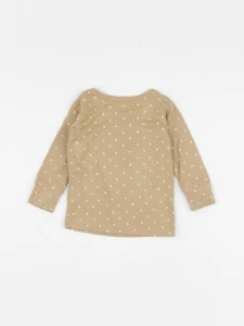 Quincy Mae - tee-shirt beige - 3/6 mois