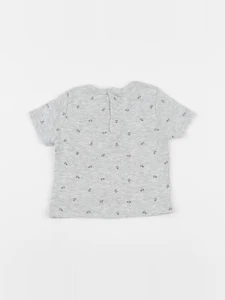Petit Bateau - tee-shirt gris - 6 mois