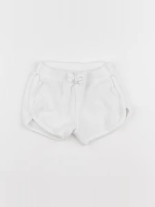 Vertbaudet - short blanc - 12/18 mois