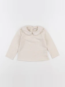 Vertbaudet - tee-shirt beige - 2 ans