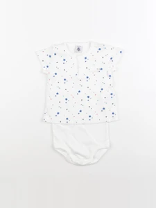 Petit Bateau - body tee-shirt blanc - 18 mois