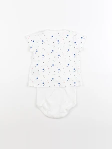 Petit Bateau - body tee-shirt blanc - 18 mois