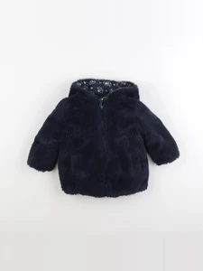 Boutchou - doudoune réversible bleu - 12 mois