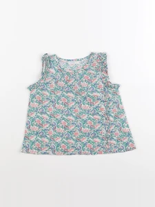 Boutchou - blouse vert - 9 mois