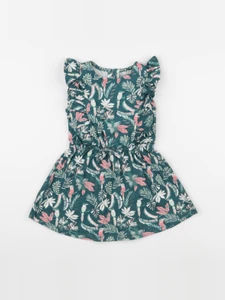 Vertbaudet - robe vert - 2 ans