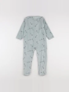 Vertbaudet - pyjama velours vert - 3 ans