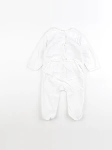 Vertbaudet - pyjama velours blanc - 12 mois