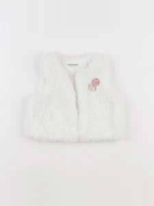Vertbaudet - gilet blanc - 3 mois