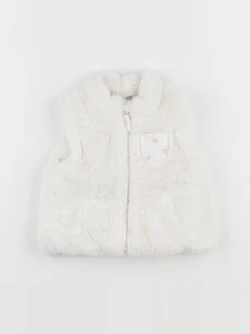 Tape à l'oeil - gilet blanc - 9 mois