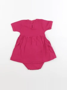 Petit Bateau - body robe rose - 6 mois