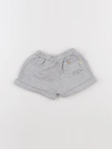 Vertbaudet - short gris - 9 mois