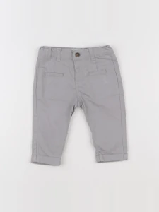 Vertbaudet - pantalon gris - 6 mois