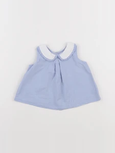 Jacadi - blouse bleu - 6 mois