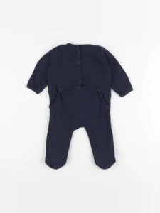 Vertbaudet - pyjama coton bleu - 3 mois