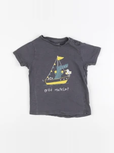 Vertbaudet - tee-shirt gris - 36 mois