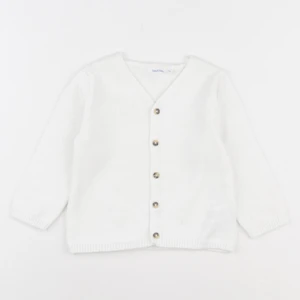 Boutchou - gilet blanc - 18 mois