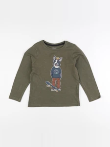 Vertbaudet - tee-shirt vert - 6 ans