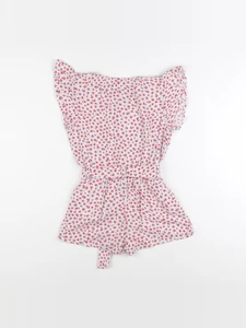 Vertbaudet - combinaison rouge, blanc - 7 ans