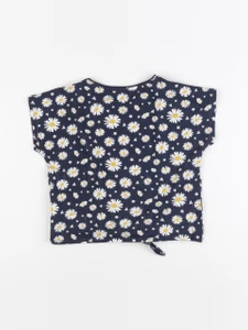 Vertbaudet - tee-shirt bleu, jaune - 5 ans