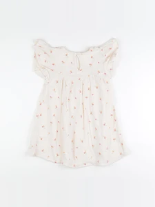 Vertbaudet - robe beige - 5 ans
