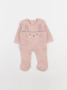 Vertbaudet - pyjama coton rose - 0 mois