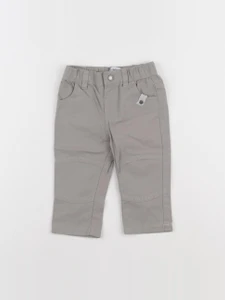 Vertbaudet - pantalon gris - 9 mois
