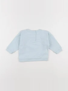 Vertbaudet - sweat bleu - 9 mois
