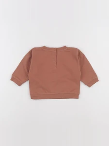 Vertbaudet - sweat marron - 9 mois