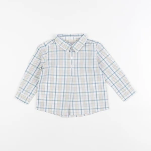 Gocco - chemise blanc, bleu - 6/9 mois