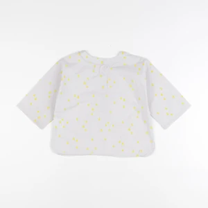 Monoprix - blouse blanc, jaune - 12/18 mois