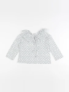 Little Celebs - blouse blanc, vert - 2 ans