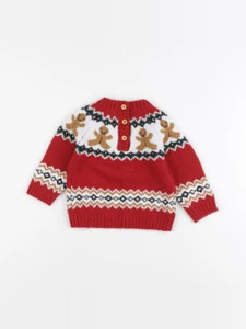 Boutchou - pull rouge - 6 mois