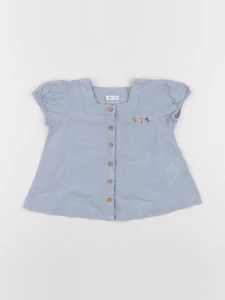 Vertbaudet - blouse bleu - 2 ans