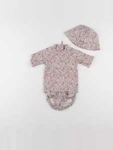Vertbaudet - ensemble de bain rose - 2 ans