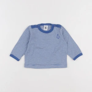 Petit Bateau - maillot de corps bleu - 6 mois