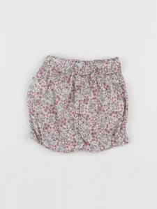 Vertbaudet - bloomer blanc, rose - 6 mois