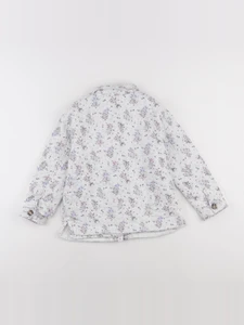 Vertbaudet - veste blanc, rose - 7 ans