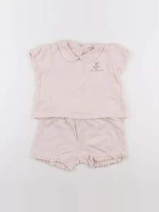 Vertbaudet - pyjama coton rose - 36 mois