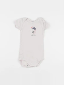 Petit Bateau - body rose - 6 mois